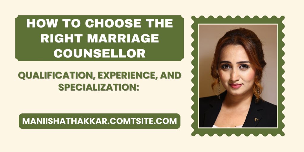How to Choose the Right Marriage Counsellor
