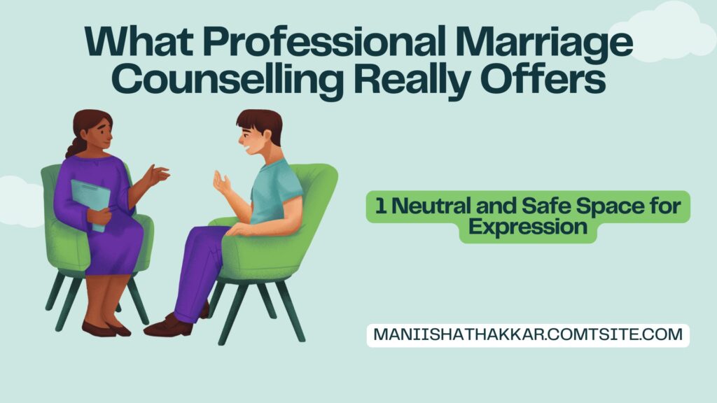 What Professional Marriage Counselling Really Offers